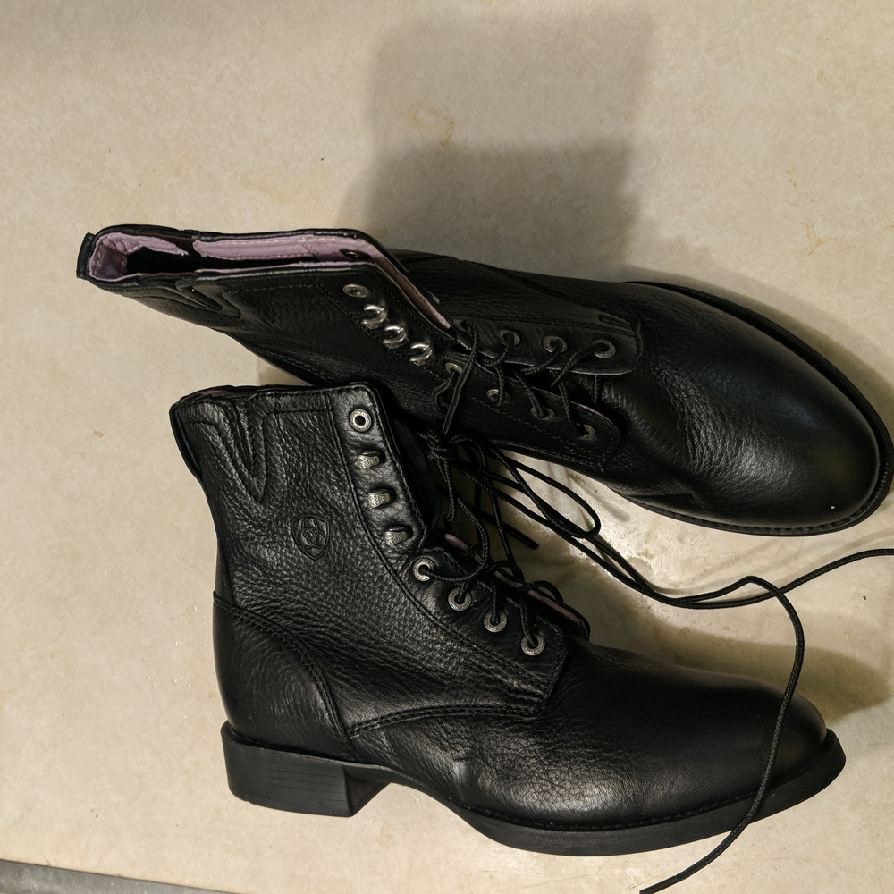 Ariat paddock boots size 9 black